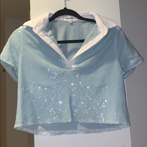 superdown Tops - Super down Crop Top